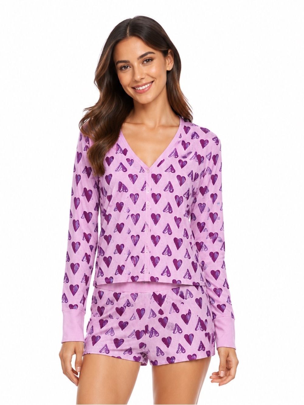 Victoria's Secret Pink Thermal Shorts Pajama Set size Medium